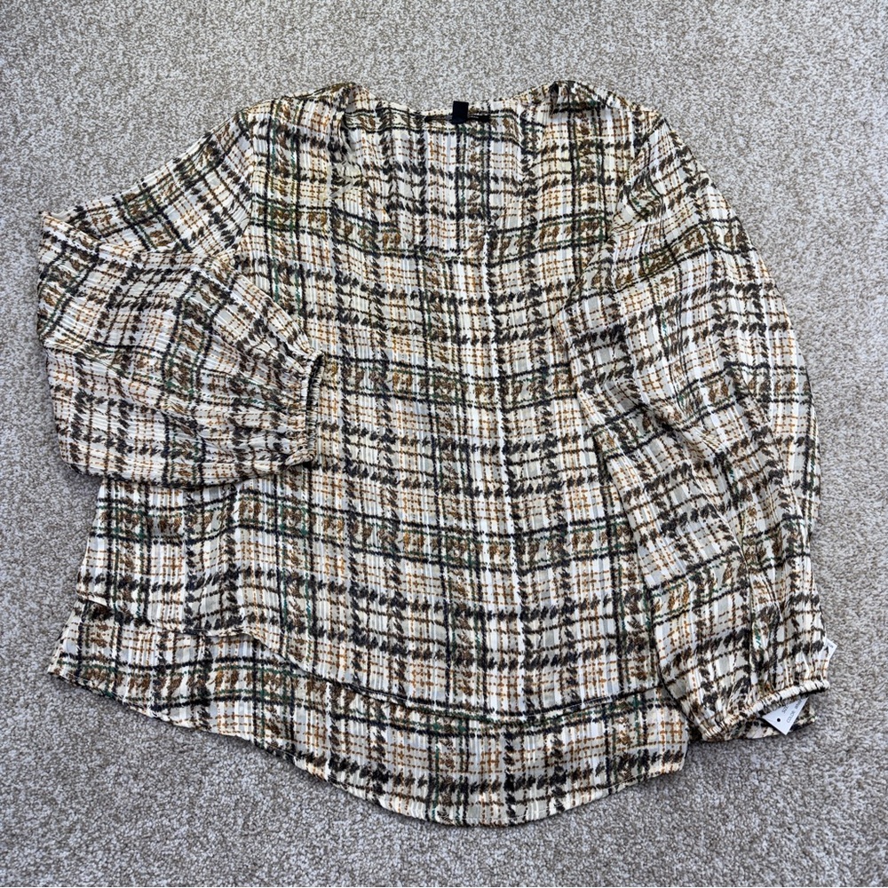 New Zac & Rachel Woman Multicolor Blouse size 2X